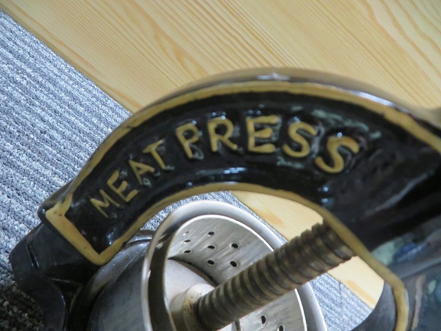 MEAT PRESS No.3 肉汁 果汁絞り器 レトロ アンティーク 昭和 MEAT PRESS No.3 肉汁 果汁絞り器 レトロ アンティーク 昭和