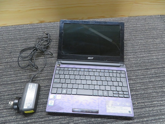 Acer AOD260 ノートパソコン ASPIRE ONE D260 Intel(R)Atom(TM)CPU N455 1.66GHｚ Win7 Starter アダプタ付 ◎作動品の画像6