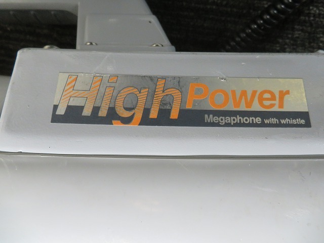 B☆High　Power Megaphone　with whistle　メガホン　スーパーメガホン ※アダプタは異なります※ ◎動作品_画像2