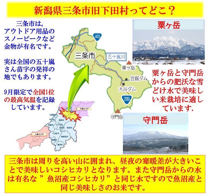 令和5年産 減農薬 新潟こしひかり白米27kg 新潟県三条市旧しただ村産 新潟県認証 特別栽培米100%本物 白雪美人 グルテンフリーの画像4