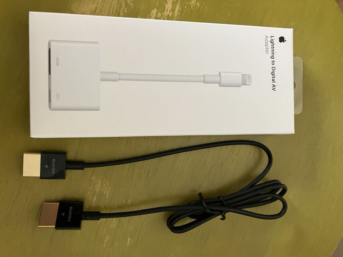 超美品★Apple Lightning Digital AVアダプタ MD826AM/Aライトニング-HDMI変換アダプター アップル純正品HDMIコードセット保証書★送料無料_画像6