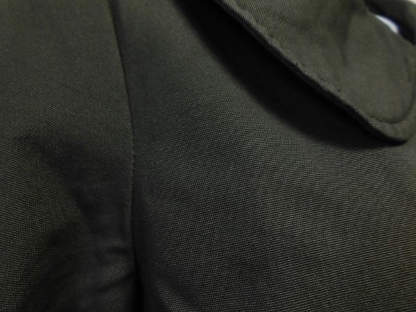 assk6-298☆Spica　七分袖ジャケット　アウター　大きめ衿　ボタン　前開き　替えボタン付　カーキ　Sサイズ　バスト72-80　綿100%　_画像4