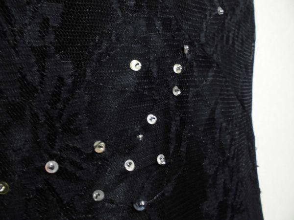 assk6-1359* ##MK/MICHEL KLEIN Michel Clan ## Span beads attaching race One-piece tight One-piece black L size 