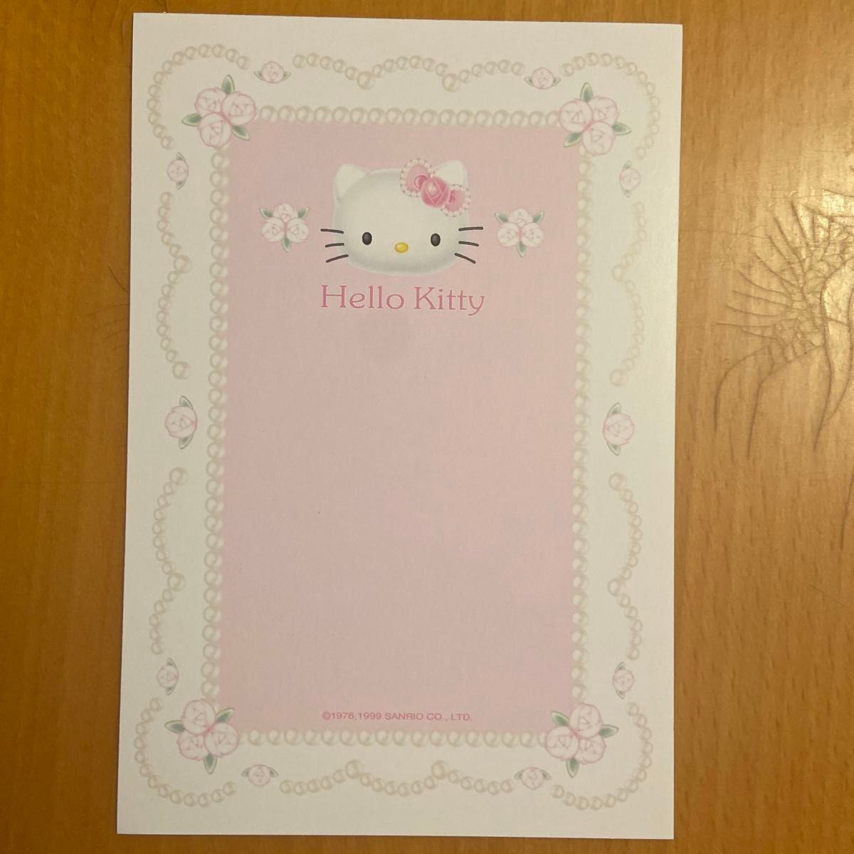 Hello Kitty ハローキティキュートシリーズ絵入りはがき　　　　20年以上前　レトロ　サンリオ ポストカード