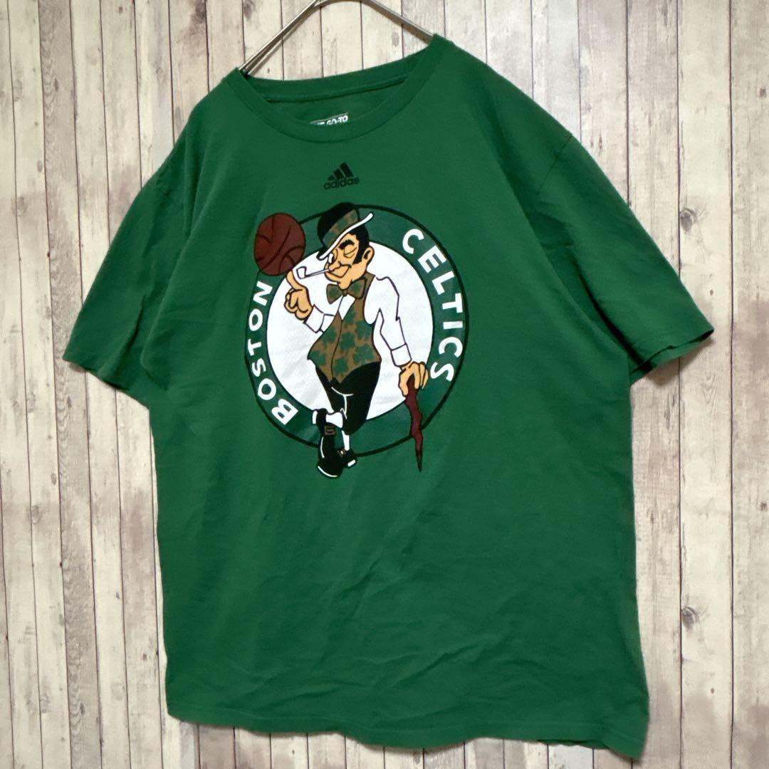 古着 NBA バスケ Tシャツ size L BOSTON CELTICS バスケットボール 一点物 アメカジ スポーツMIX 夏服 春服 秋服 トップス ロゴ