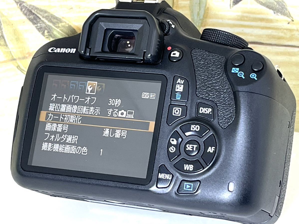 美品 キャノン Canon EOS Kiss X70 Wレンズ 動画撮影 シャッターカウント極少7,800回 重要付属品完備 SDカード付 すぐに撮影できます_画像5