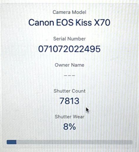 美品 キャノン Canon EOS Kiss X70 Wレンズ 動画撮影 シャッターカウント極少7,800回 重要付属品完備 SDカード付 すぐに撮影できます_画像10
