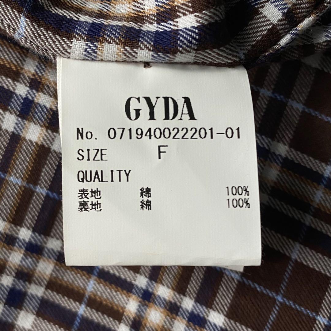 【GYDA】コットン トレンチコート [フリーサイズ] ライナー・ベルト付 ブラック　レディース スプリングコート