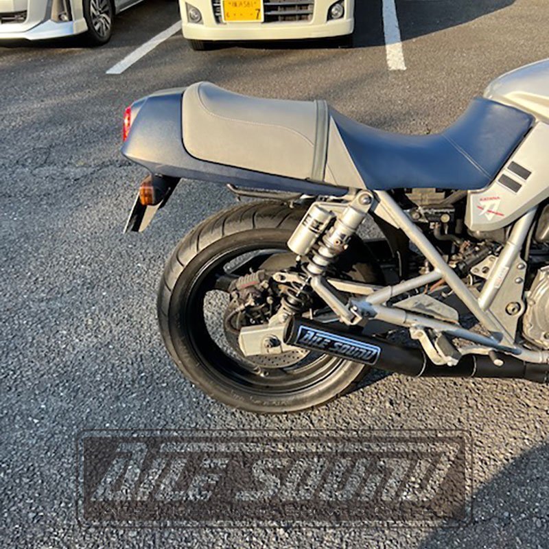 GSX250S 刀 エルサウンド ショート管 ブラック マフラー 新品！国内生産！の画像3