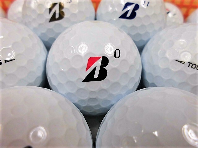 ●ブリヂストン BRIDGESTONE【TOUR B XS】2020年モデル Bマーク ホワイト/パールホワイト/コーポレートカラー 50個 ロストボール●の画像1