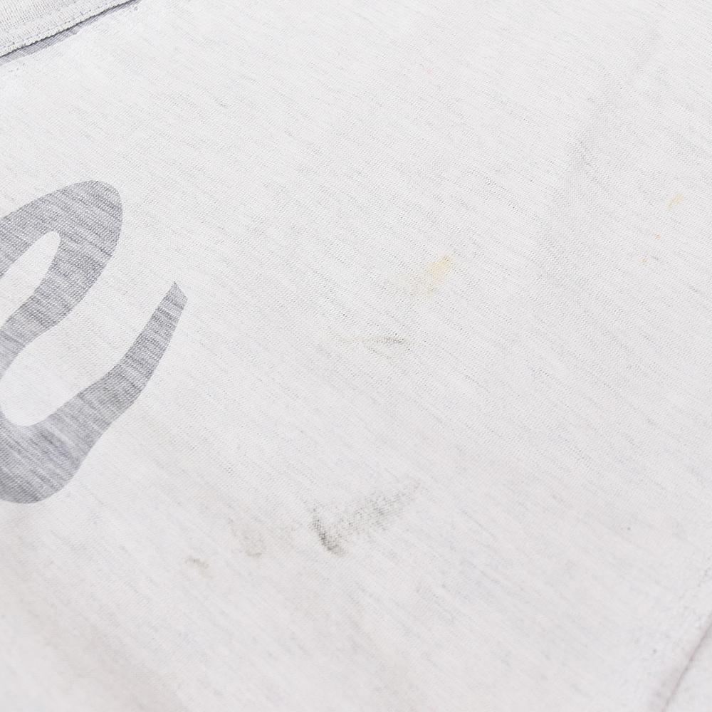 00s イタリア製 アーカイブ ドルチェ＆ガッバーナ D&G "WHITE" ペンキ加工 Tシャツ Vネック カットソー 52 XL グレー×ホワイト_画像10