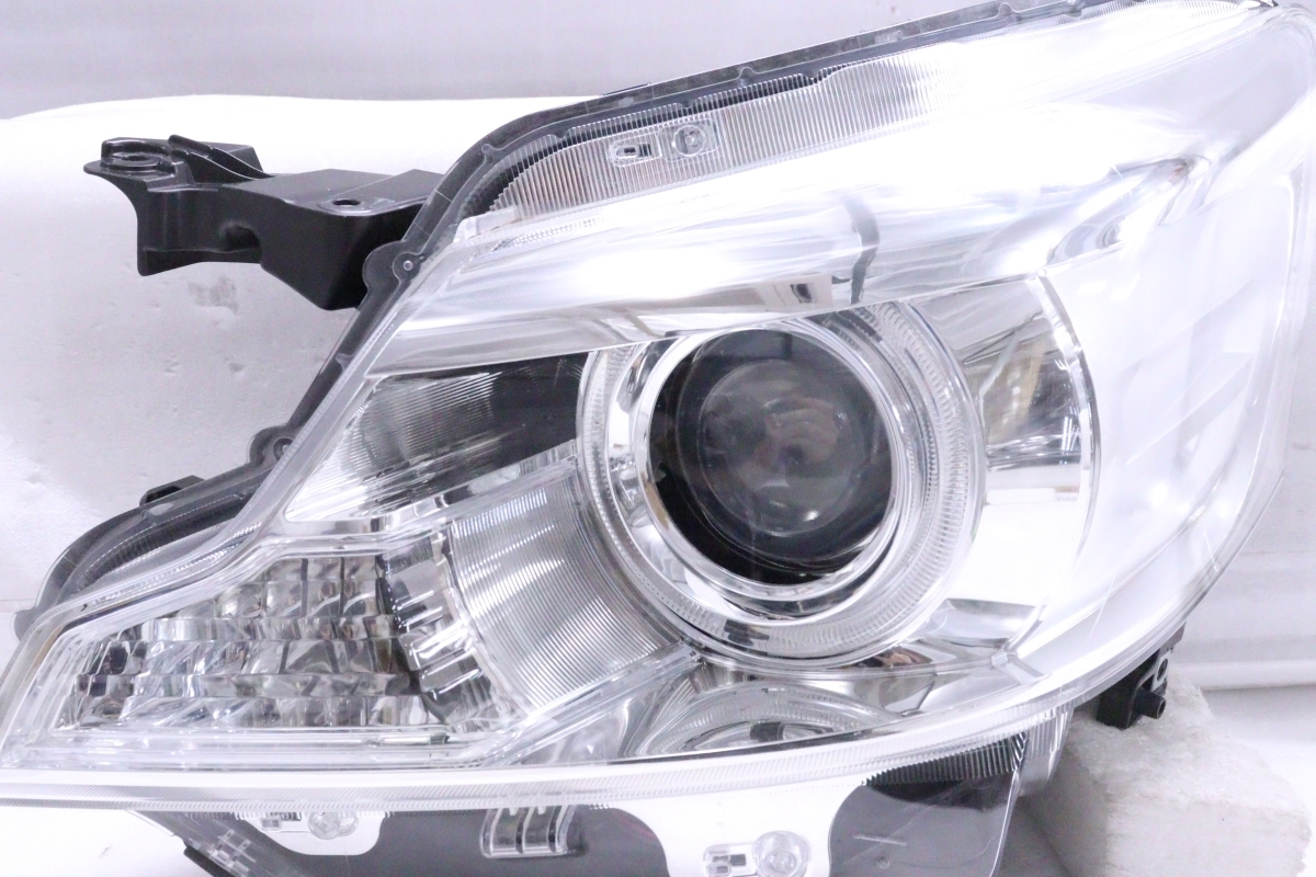 43-39★HID MK32S スペーシアカスタム★左ヘッドライト ICHIKOH 1872 打刻:N6 ユニット メッキ 純正★スズキ (RO)_画像2