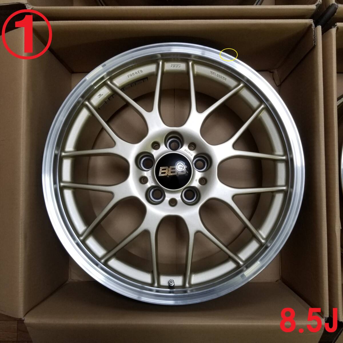 【超美品】18インチ 8.5J +36 & 9.5J +38 PCD114.3 BBS RG-R RG700 RG701 鍛造 クラウン GT-R フーガ アリスト RE-V7 LM-R RS-GT RF RI RZ_画像2