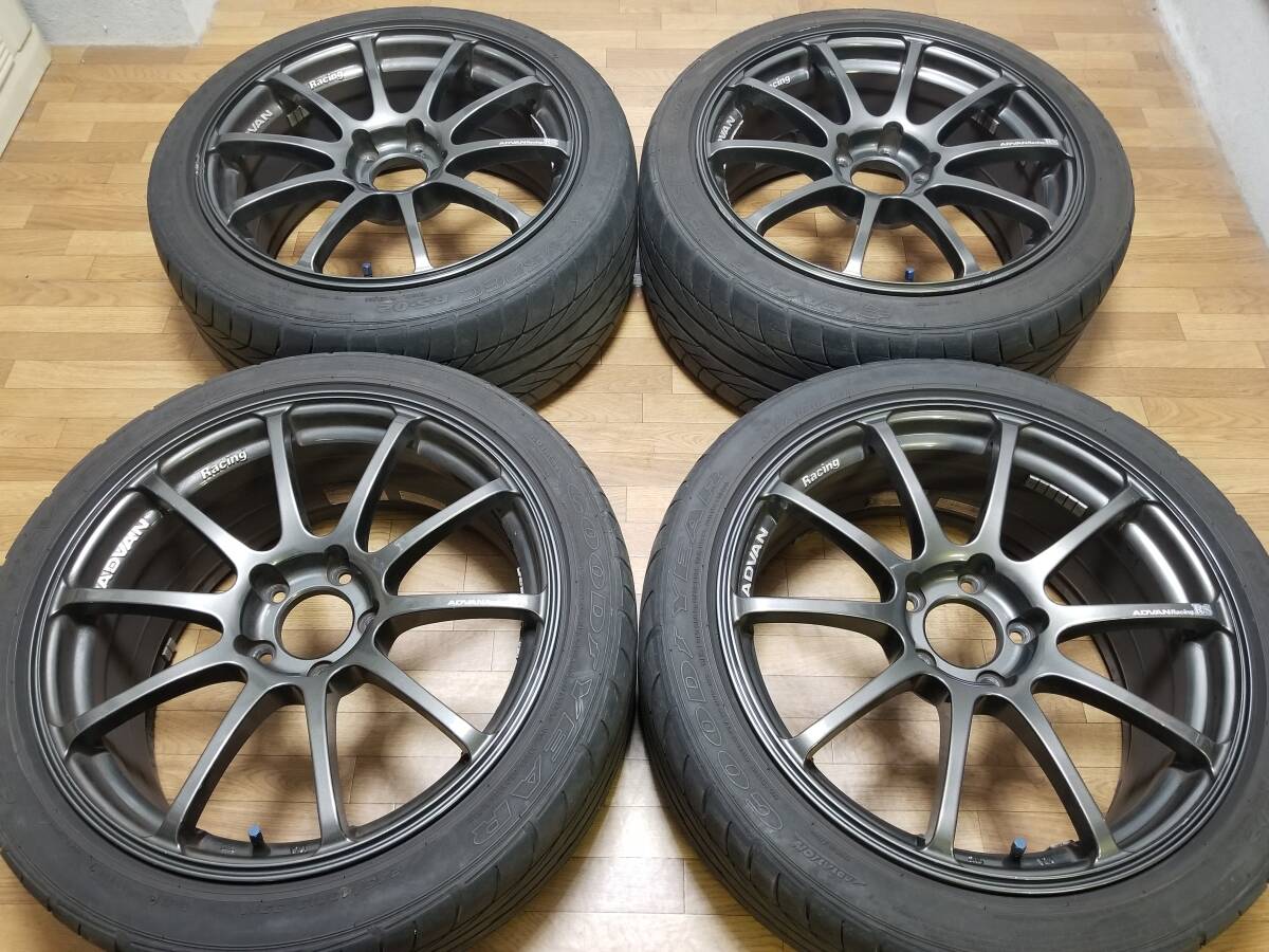 【希少】18インチ 8.5J +50 PCD114.3 ADVAN Racing RS WRX STI VAB GVB GRB S4 VAG GVF GRF GDB レヴォーグ GRヤリス FD2 DC5 RZ GT RG TC_画像1