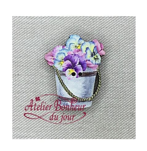 バンジー の 花束 フランス 製 木製ボタン アトリエ ボヌール ドゥ ジュール 小物 手芸 ボタン 雑貨_画像3