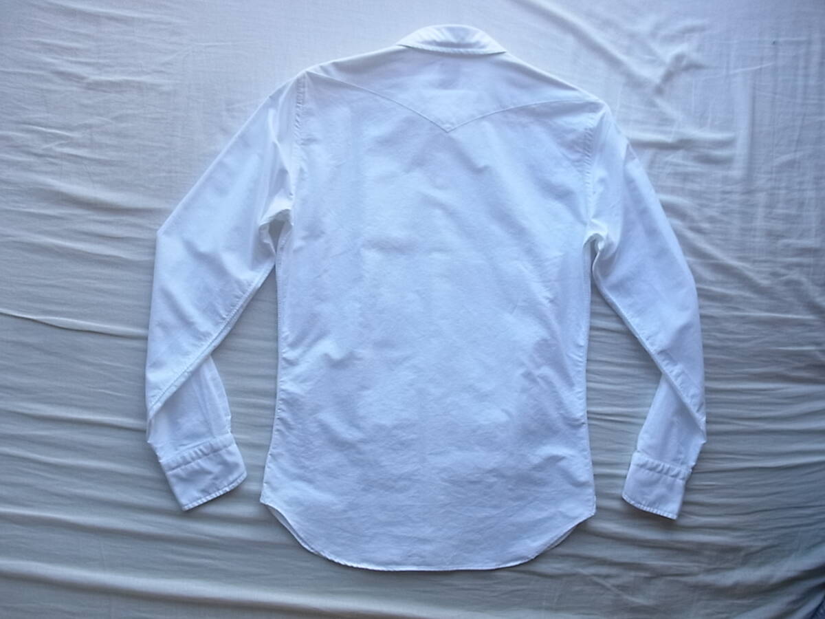 BOLZONELLA ボルゾネッラ コットンオックス素材 ピンタック仕様 ホワイトシャツ サイズ 15 1/2 - 39  made in italyの画像4