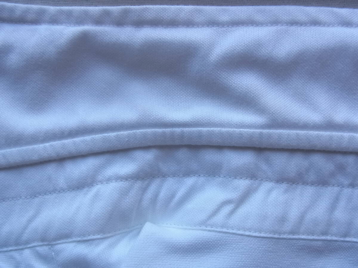 BOLZONELLA ボルゾネッラ コットンオックス素材 ピンタック仕様 ホワイトシャツ サイズ 15 1/2 - 39  made in italyの画像9