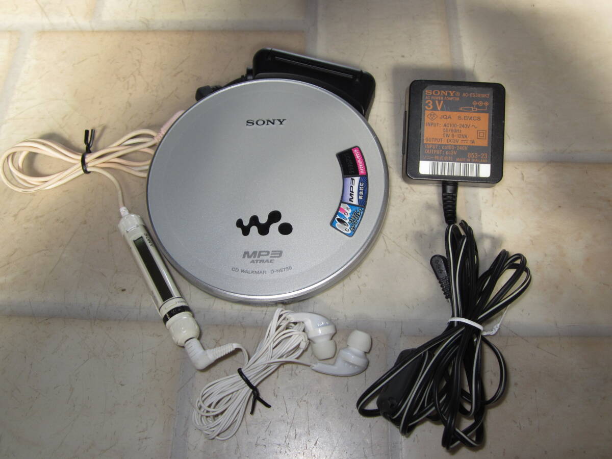 SONY MP3 ATRAC CD WALKMAN D-NE730 G-PROTECTION PARAMETRIC EQUALIZER CD-R/RW 3(2)電源の画像1