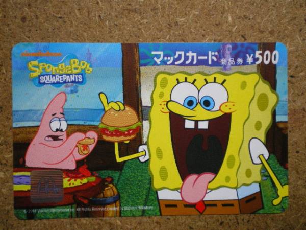 mcdo・1012 SpongeBob マックカードの画像1
