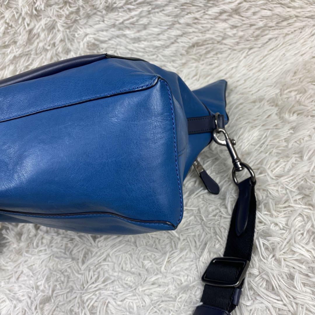 １円〜【現行・美品】coach コーチ 2way マンハッタンフォールドオーバー ビジネスバッグ トートバッグ COACH ショルダーバッグ レザーの画像7