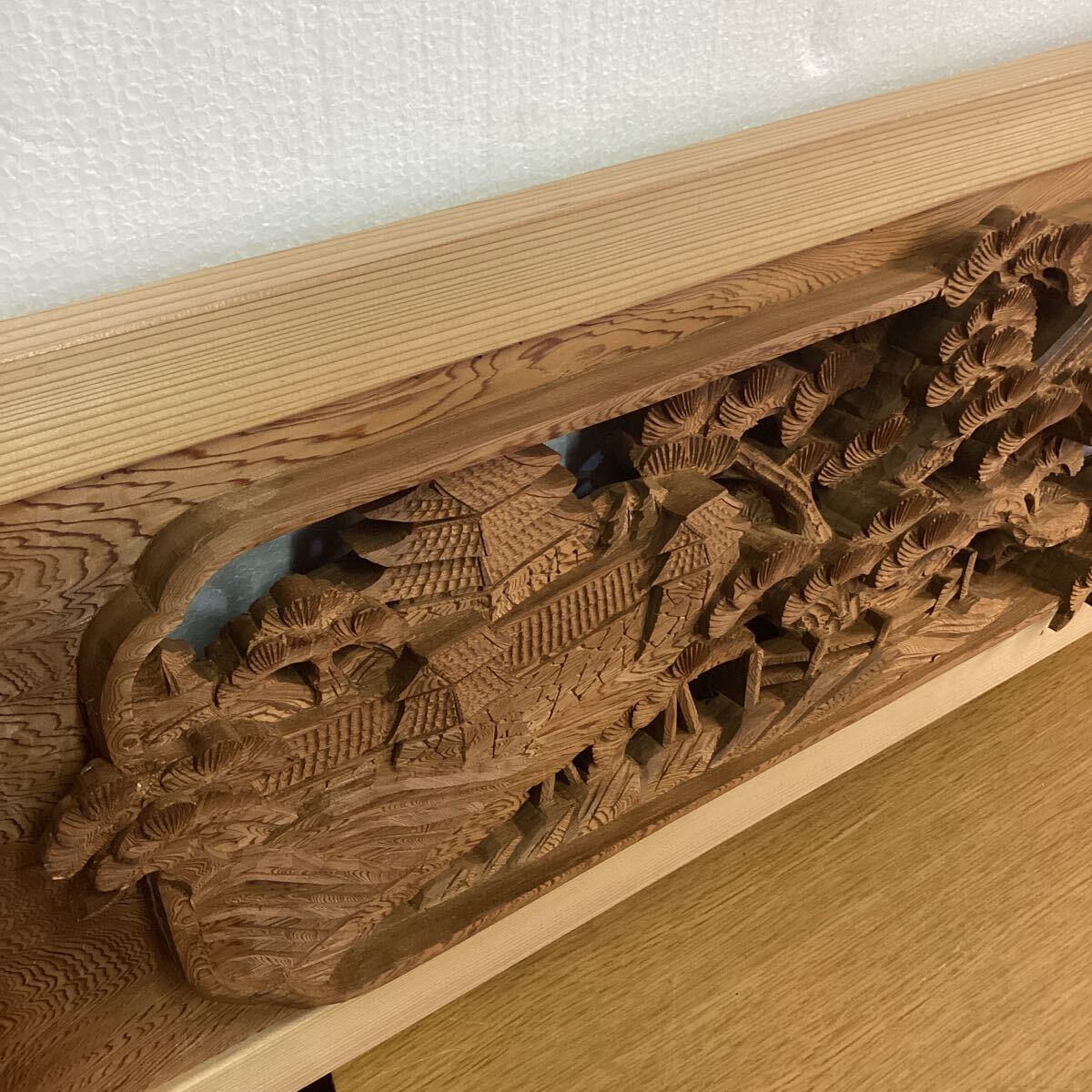 ② field interval Ranma antique wooden tree carving fittings sculpture sculpture field interval old Japanese-style house old .. interior retro 