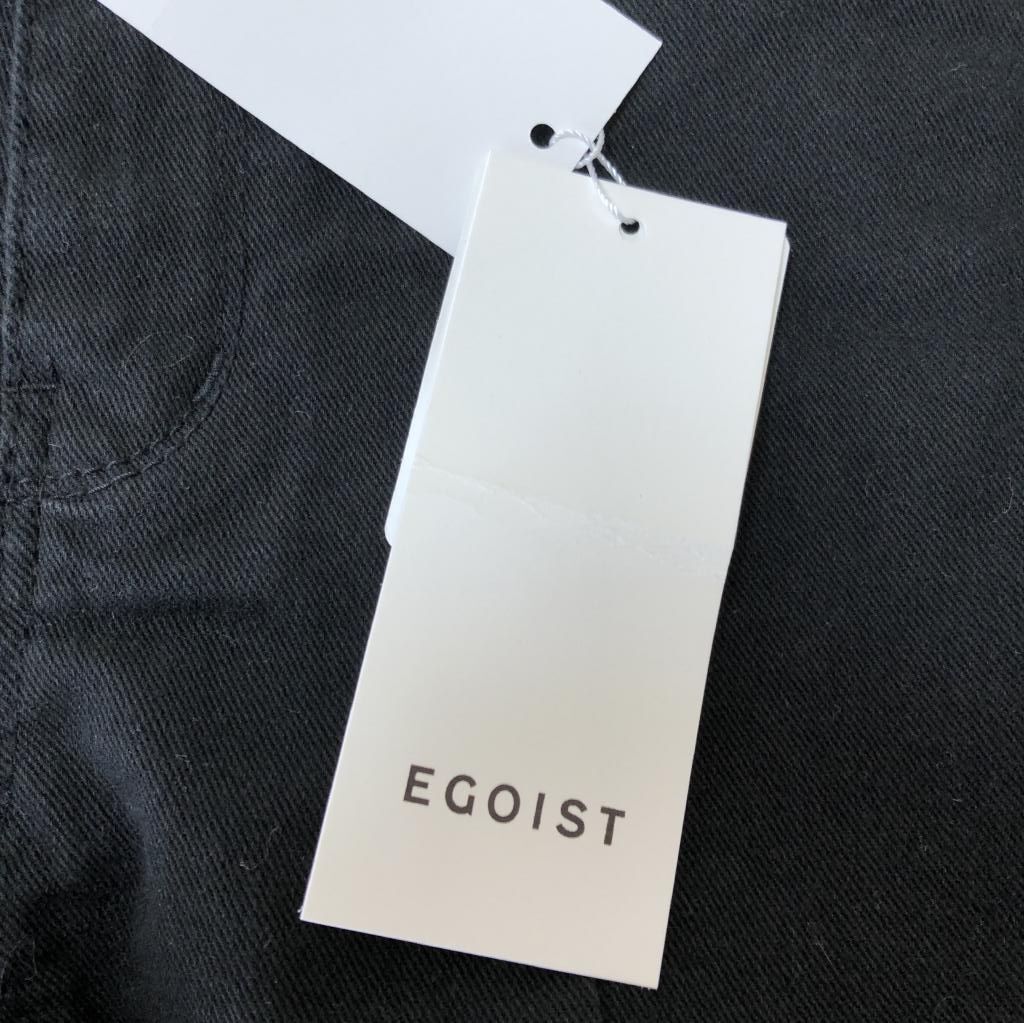 タグ付き　EGOIST エゴイスト　レディース　ジーンズ　股上深め　センターシーム　スキニージーンズ　ブラックデニム　黒　XS_画像4