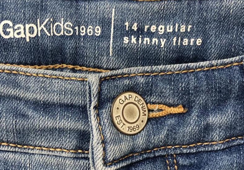 GAP KIDS　1969 　ギャップ　キッズ　ジーンズ　スキニーフレアジーンズ　155　古着　S　女の子_画像4