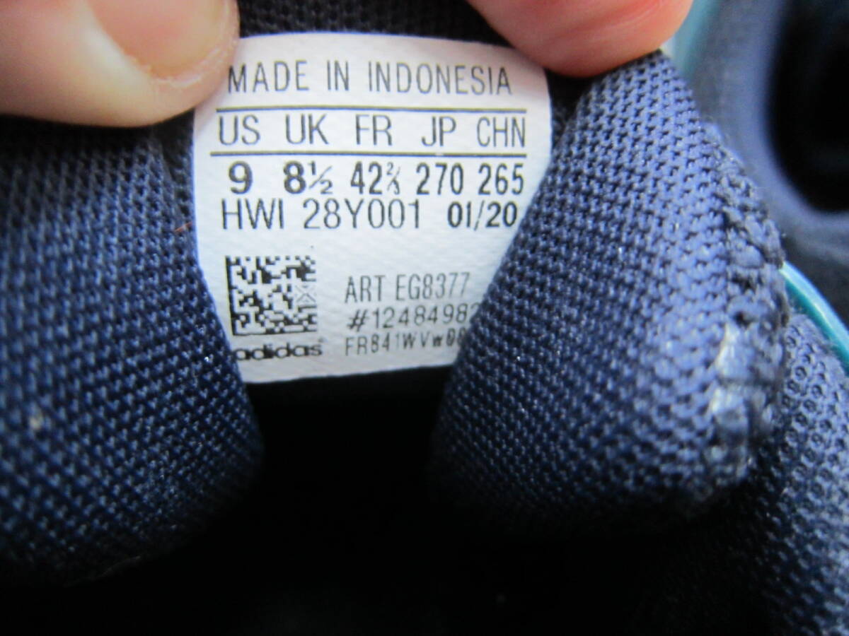 【破れあり】adidas GLX4（アディダス ギャラクシー4）（EG8377）　紺　　27㎝　US9　　2020年製　　ok2403A_画像7