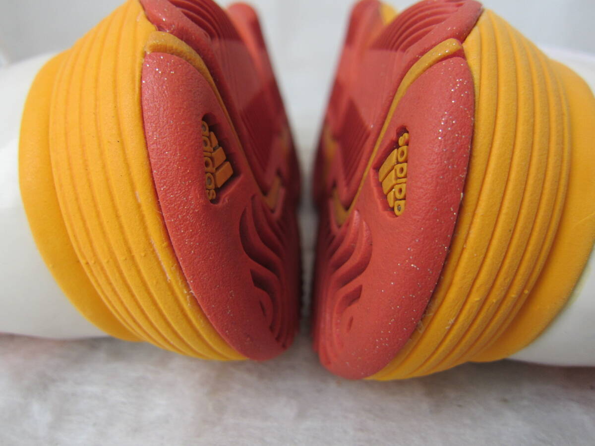 テニスシューズ　adidas barricade team 3 W（アディダス バリケードチーム3 W）（F32354）白オレンジ　wm23.5㎝ US6.5　2014年製　ok2403B_画像5