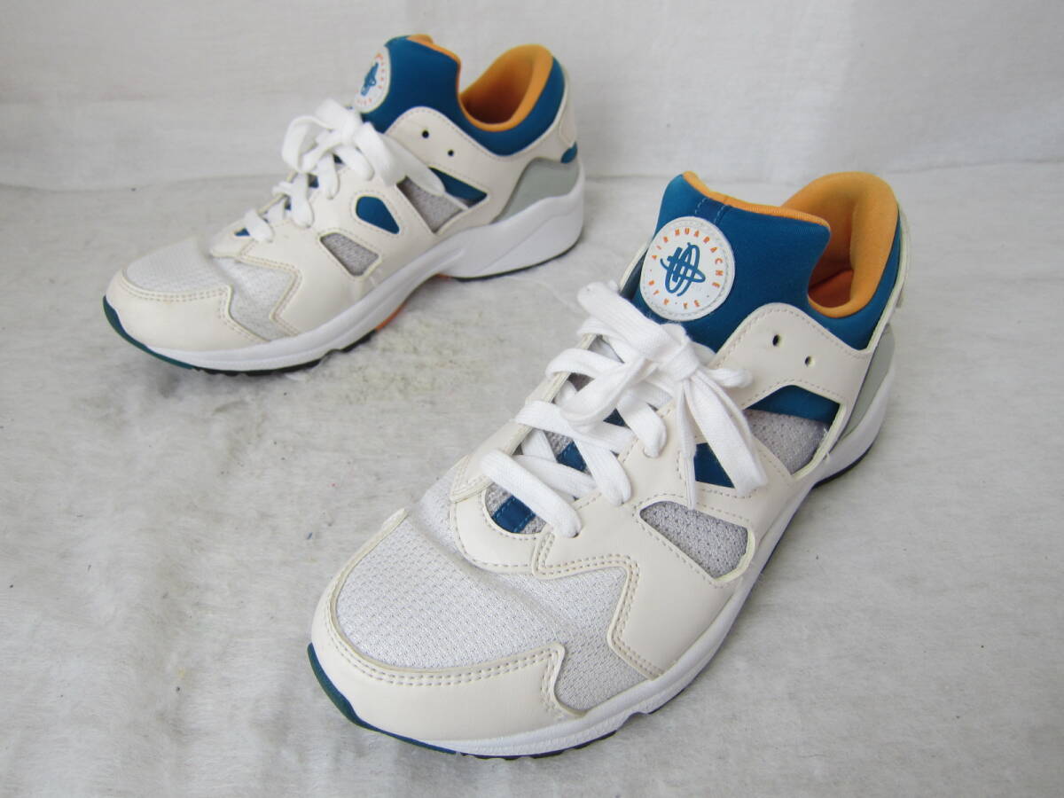 NIKE AIR HUARACHE INTERNATIONAL（ナイキ エアハラチ インターナショナル）（819480 103）　白/オレンジ/青　24㎝ US6　2015年製　ok2403B_画像2