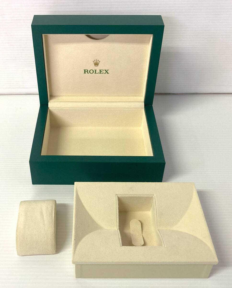 ★☆美品 純正 ROLEX ロレックス GMT-MASTERⅡ ベージュ 現行 Lサイズ 腕時計ケース BOX 箱 冊子 パスケース 70☆★の画像3