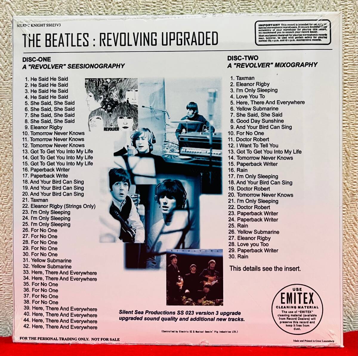 送料無料! 限定未開封!! 2 Black CD!! The Beatles / Revolving - The Complete Recording Sessionography And Mixography _画像2