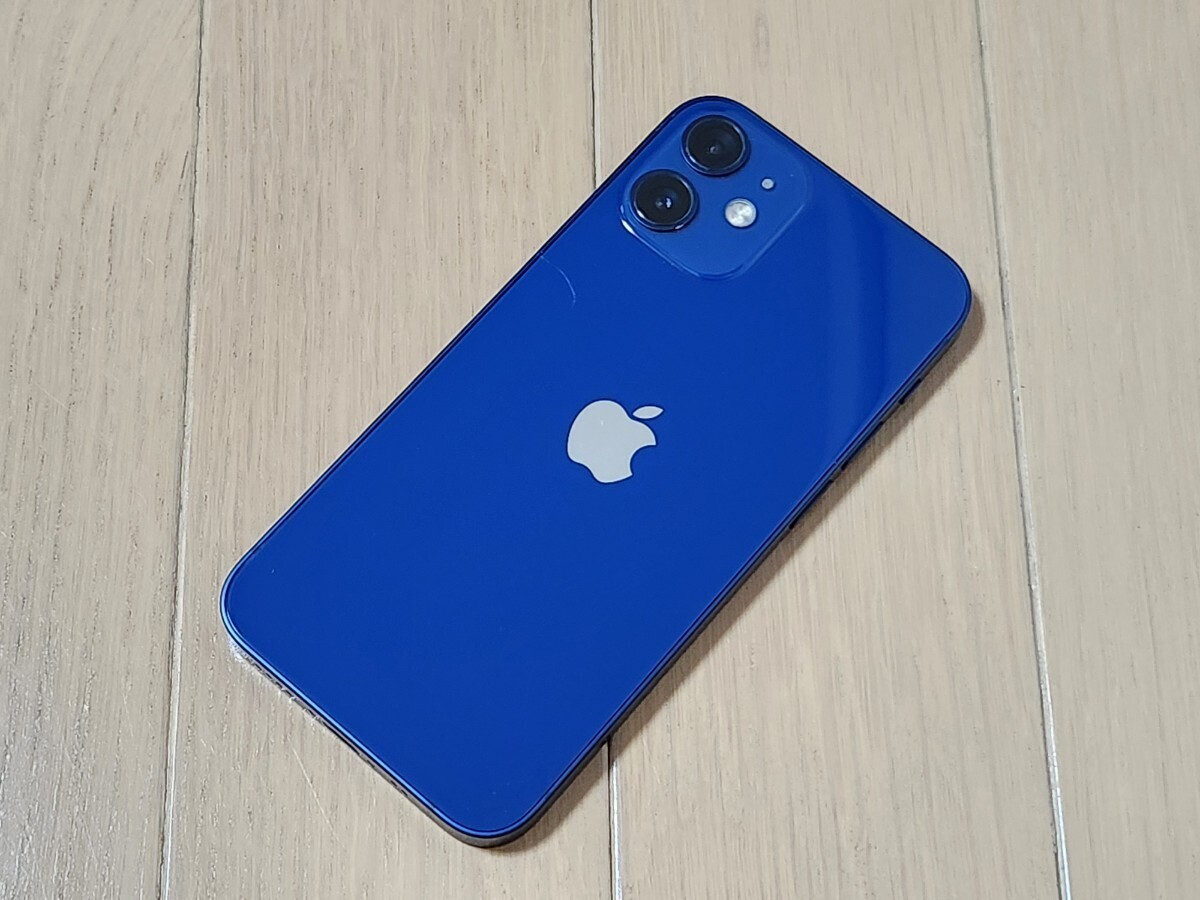 【ジャンク・送料無料】Apple iPhone 12 mini 64GB ブルー SIMフリー_画像3