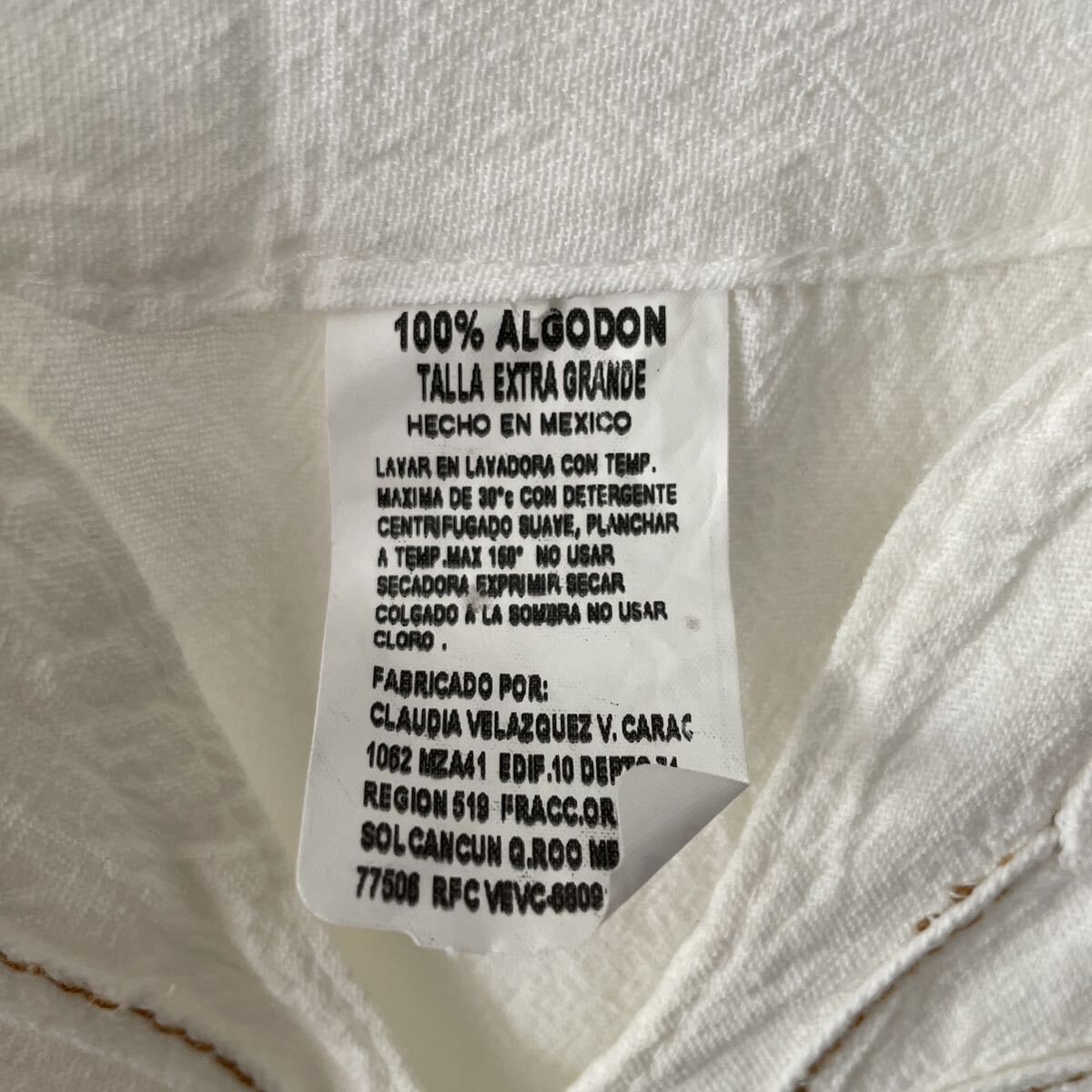 ビンテージ メキシコ製 刺繍 プルオーバー カットソー ブラウス 3ヴィンテージ ホワイト 白 半袖 Tシャツ レディース シンプル_画像5