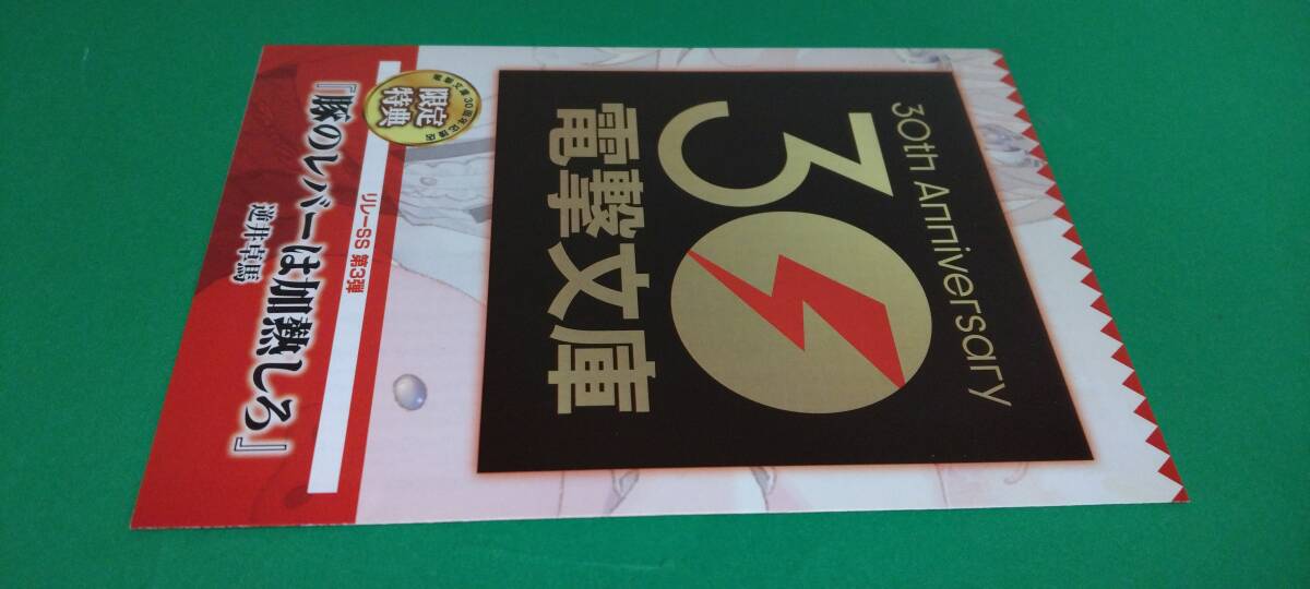 SS「豚のレバーは加熱しろ」電撃文庫30周年 30th Anniversary 応援店限定特典 リレーSS 第3弾 2023.10月の画像1