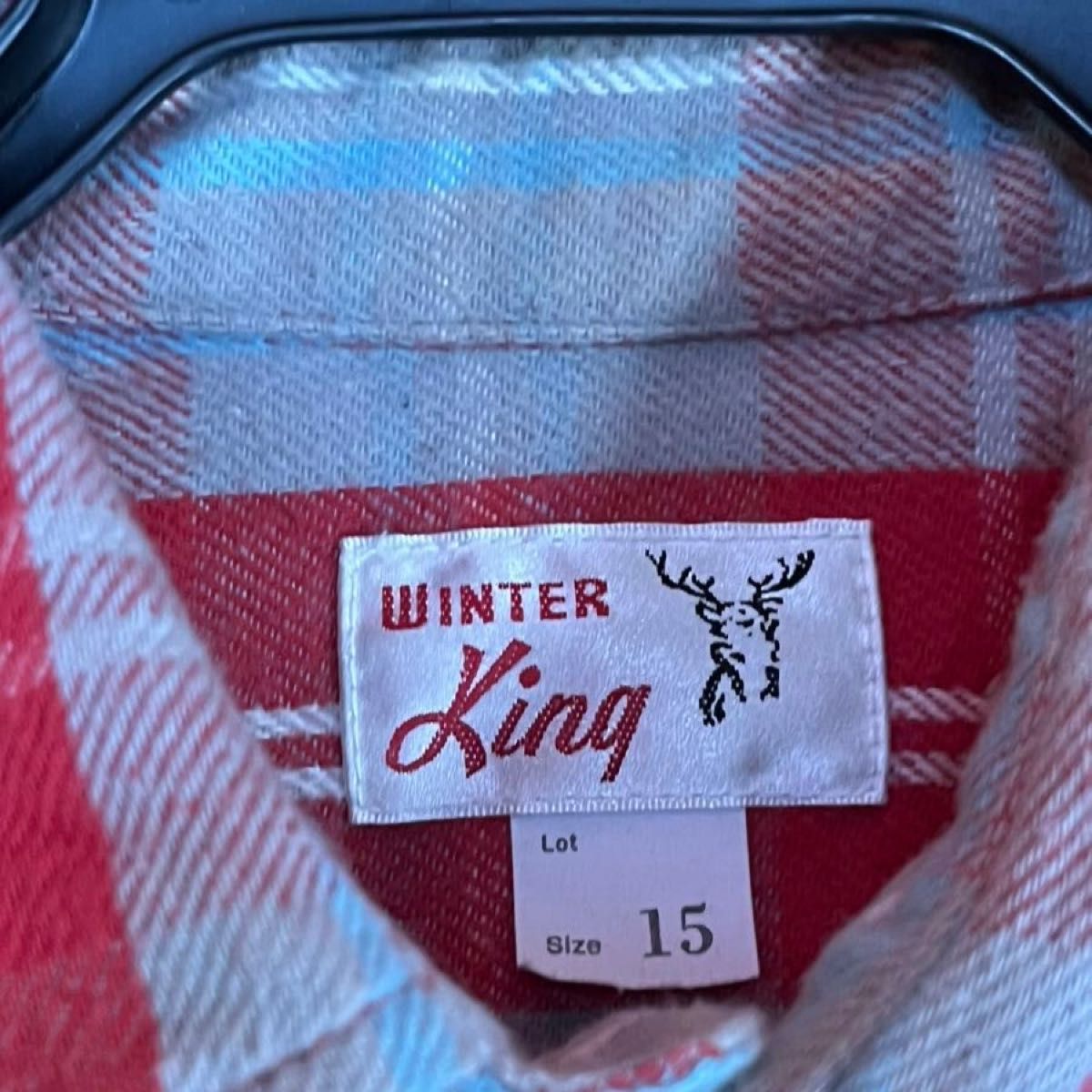 【値下げ】WINTER KING(ウィンターキング) ネルシャツ メンズ  サイズ15