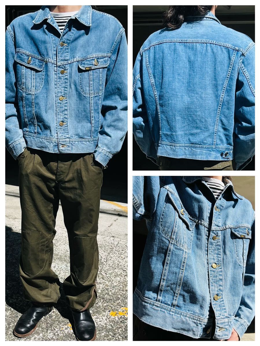 超希少サイズ】 70s Lee 101-J USA製 デニムジャケット 48サイズ 超希少サイズ】 70s Lee 101-J USA製 デニムジャケット 48サイズ