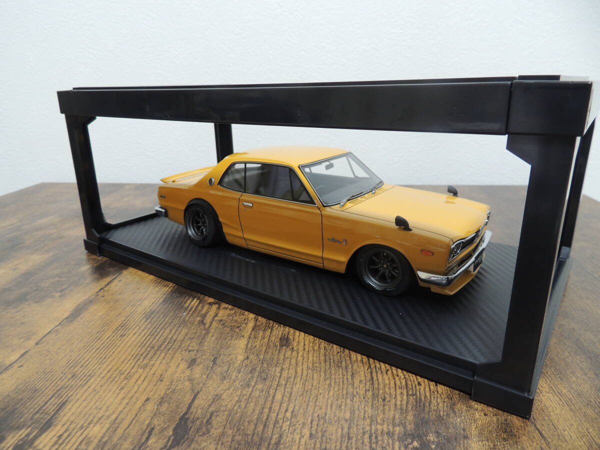 ★【ジャンク品】【コレクション整理品】難あり No.0357 IG イグニッションモデル 1/18 Nissan Skyline 2000 GT-R (KPGC10) Brownの画像4