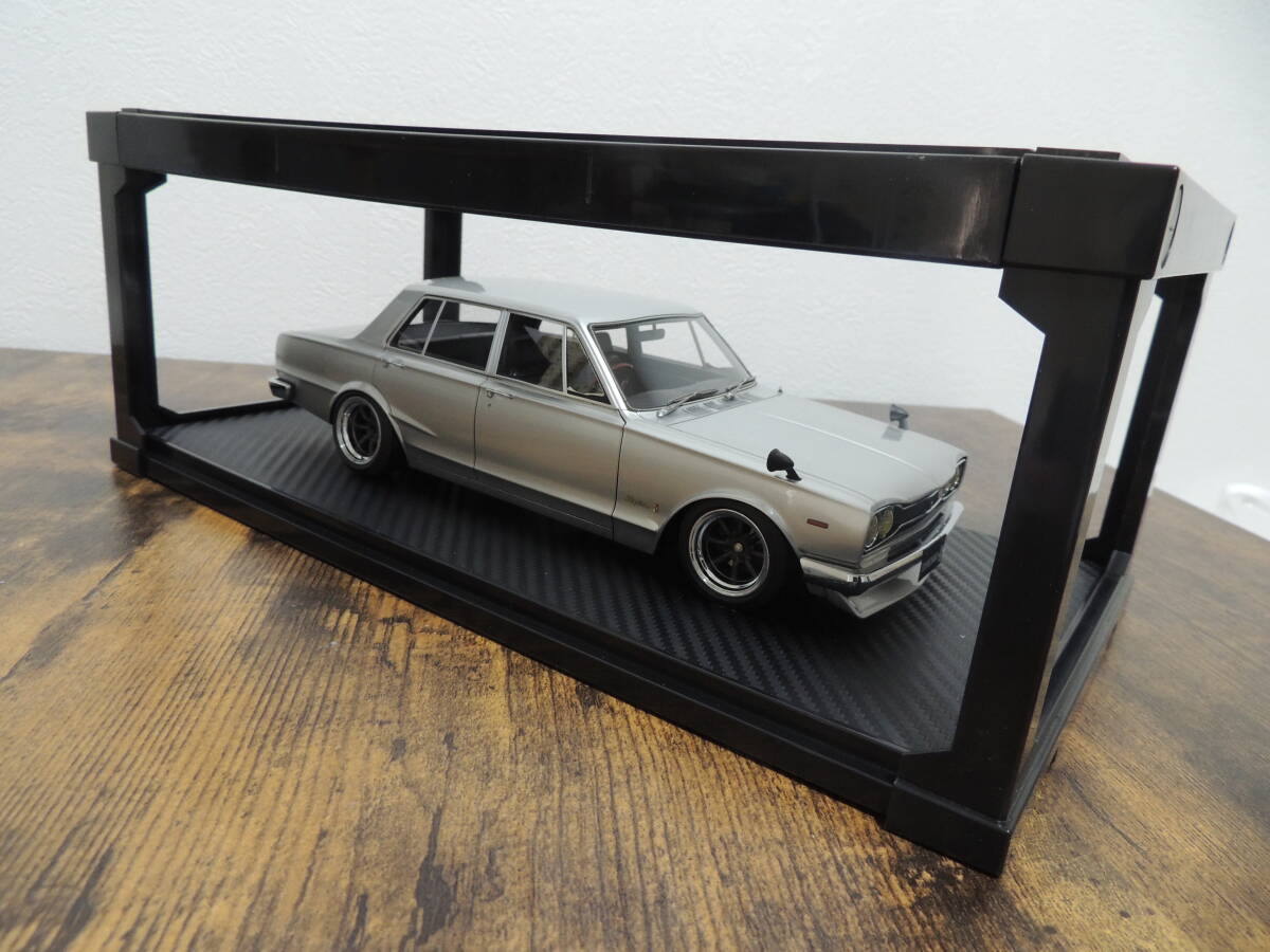 ★【ジャンク品】【コレクション整理品】難あり No.0749 IG イグニッションモデル 1/18 Nissan Skyline 2000 GT-R (PGC10) Silverの画像4