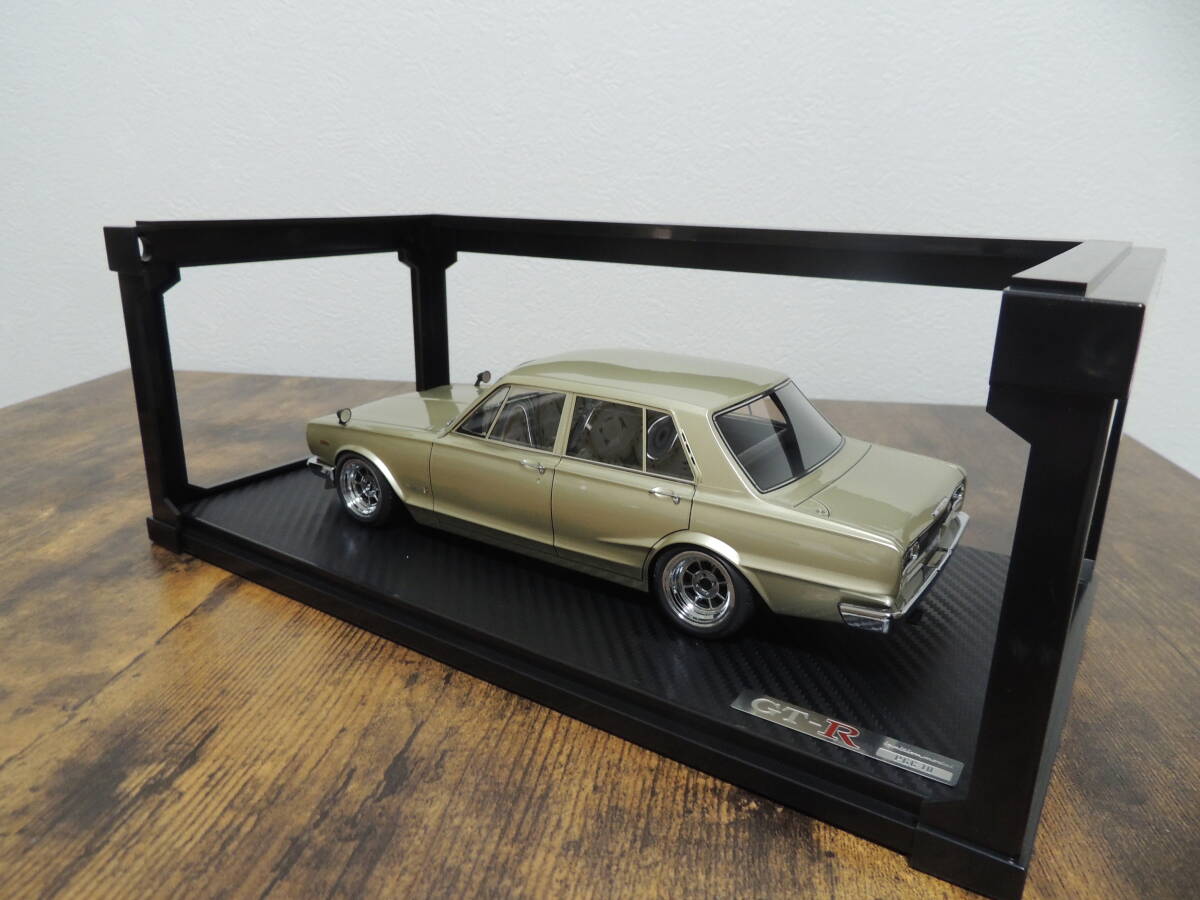 ★【ジャンク品】【コレクション整理品】難あり No.0755 IG イグニッションモデル 1/18 Nissan Skyline 2000 GT-R (PGC10) Goldの画像6