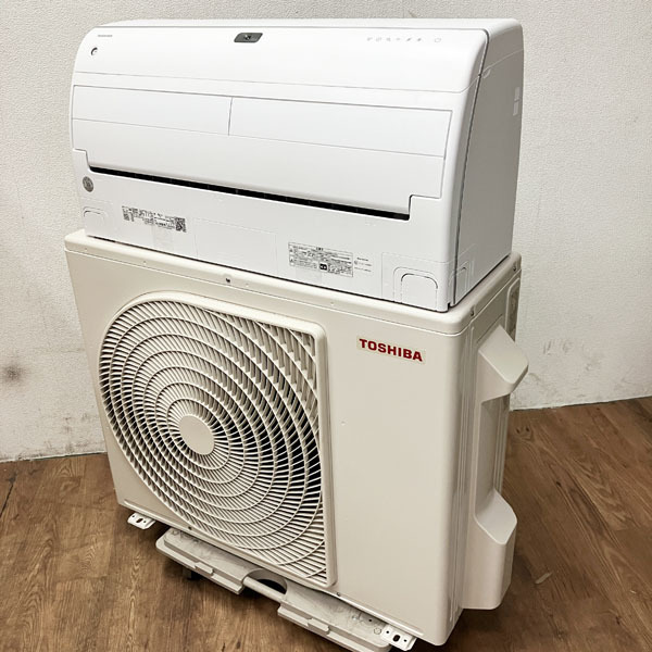 【引取希望・配送要相談】TOSHIBA/東芝 4.0kW 14畳 大清快 ルームエアコン 単相200V 2023年式 お掃除ノズル付き RAS-K402DR(W)