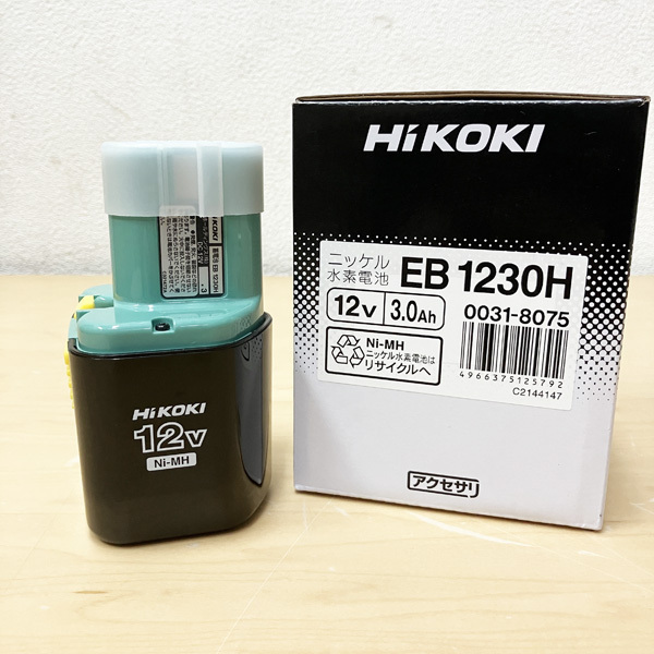 【未使用品】HiKOKI/ハイコーキ 純正 バッテリー ニッケル水素電池 12V 3.0Ah ※No.6※ EB1230H_画像1