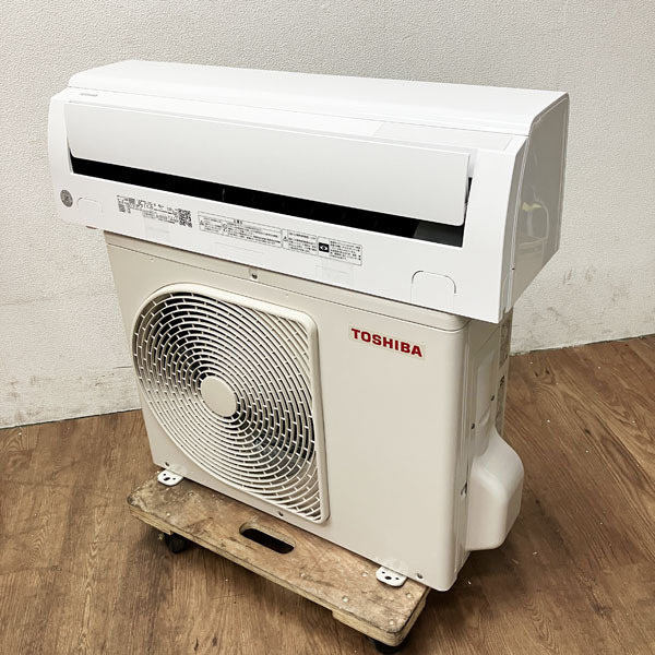 【引取希望・配送要相談】TOSHIBA/東芝 2.2kW 6畳 ルームエアコン セルフクリーン マジック洗浄熱交換器 2023年式 RAS-K221M（W）●51050