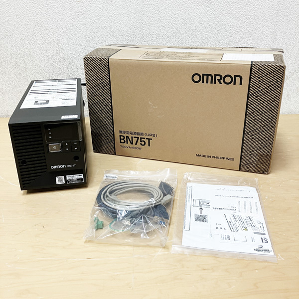 【未使用・再充電済】OMRON/オムロン BN75T 無停電電源装置 UPS 750VA 680W 据置型 2022年製 ※No.2※_画像1