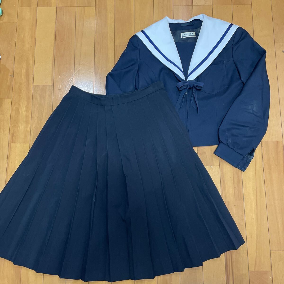 6 7 コスプレ衣装 冬 制服 リボン付き 夏スカート 短パン 靴下 3点セット水着 匿名発送_画像2