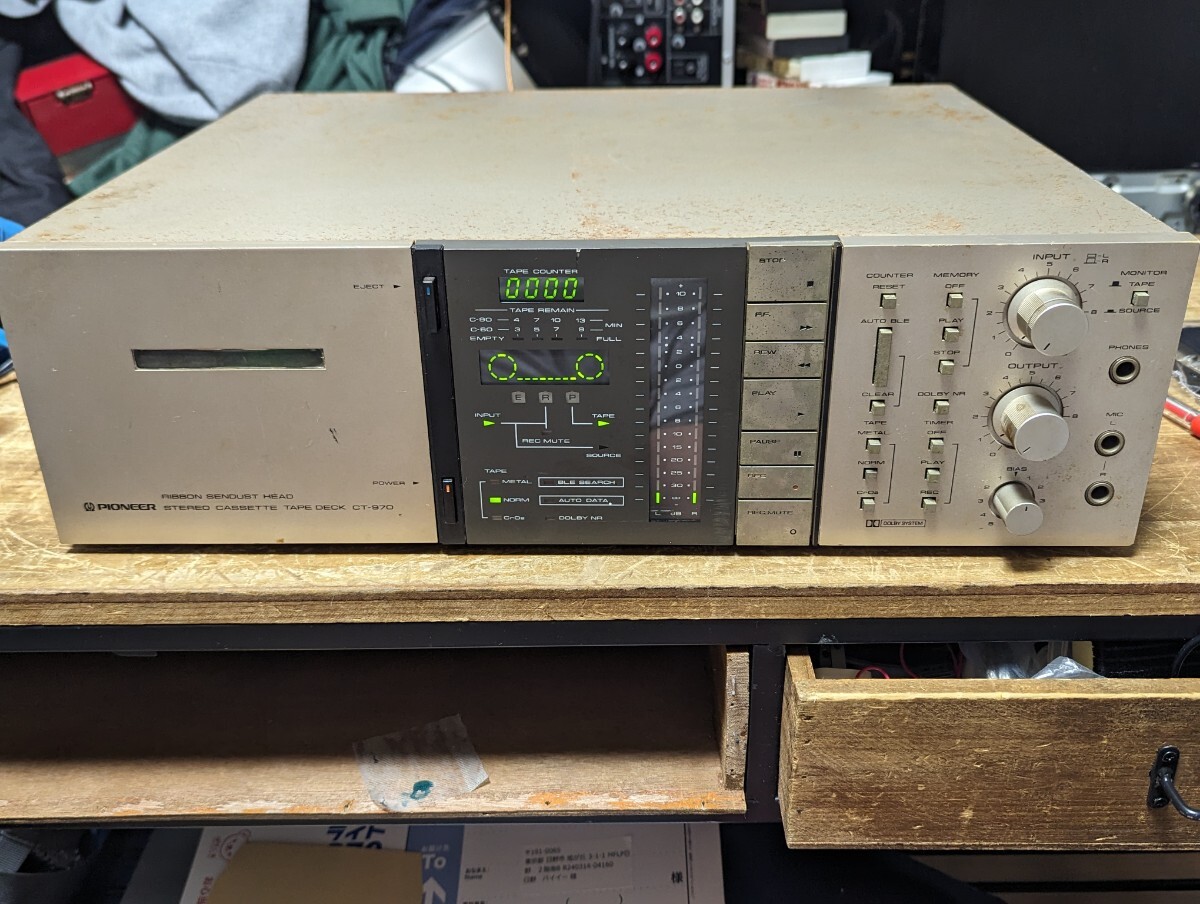 Yahoo!オークション - Pioneer 3ヘッド カセットデッキ CT-970 Yahoo!オークション - Pioneer 3ヘッド カセットデッキ CT-970