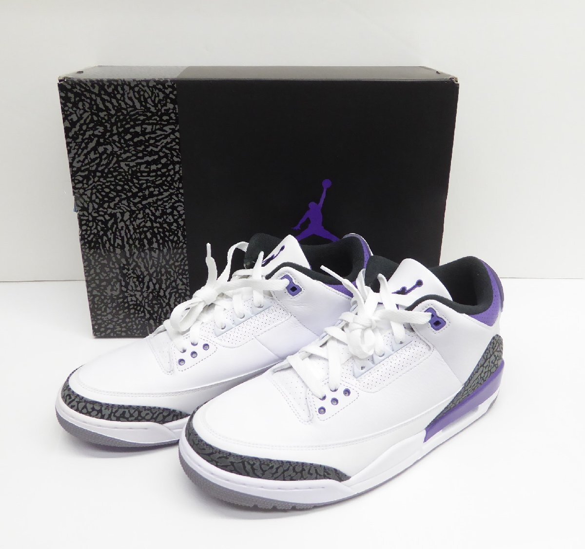 NIKE AIR JORDAN 3 RETRO DARK IRIS CT8532-105 size28.5cm 靴 スニーカー △WT2832_画像1