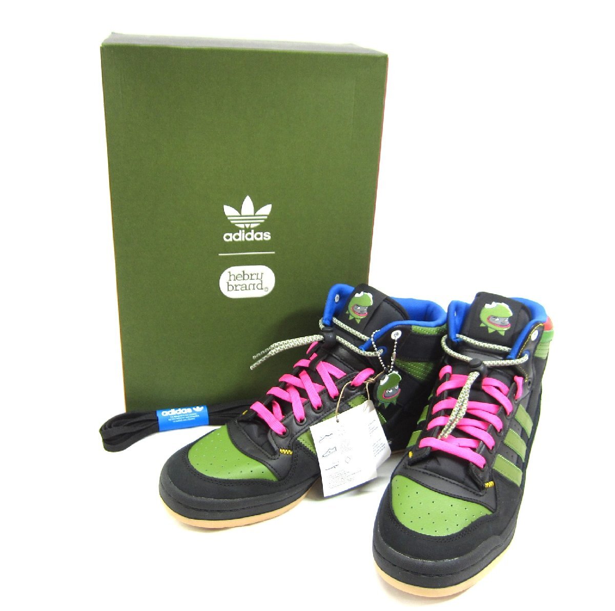 adidas アディダス Forum Mid RT Hebru Brantley Frogboy GZ4396 SIZE:US12 30.0cm メンズ シューズ 靴 □UT11172_画像1