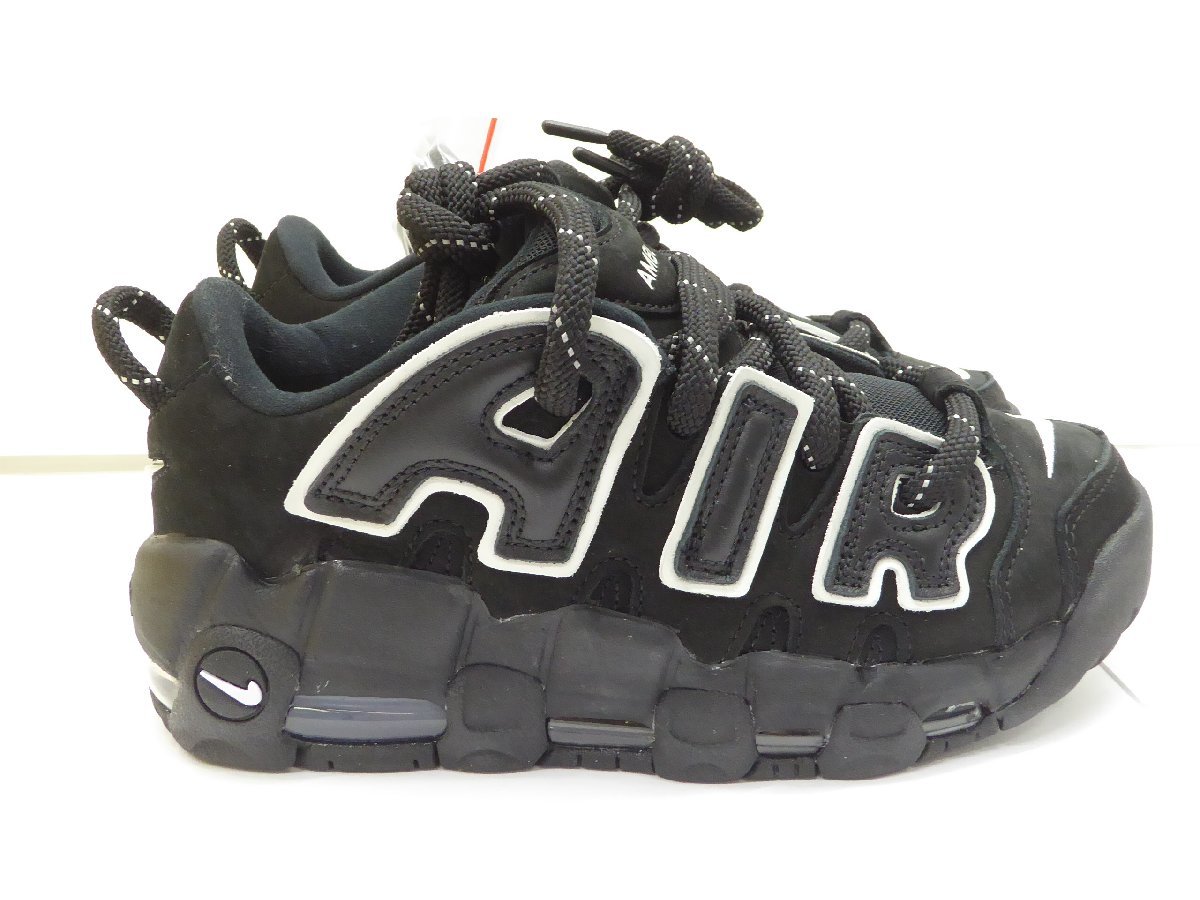 未使用 ナイキ NIKE × AMBUSH AIR MORE UPTEMPO LOW SP Black and white FB1299-001 23.5cm 靴 スニーカー △WT2812_画像5