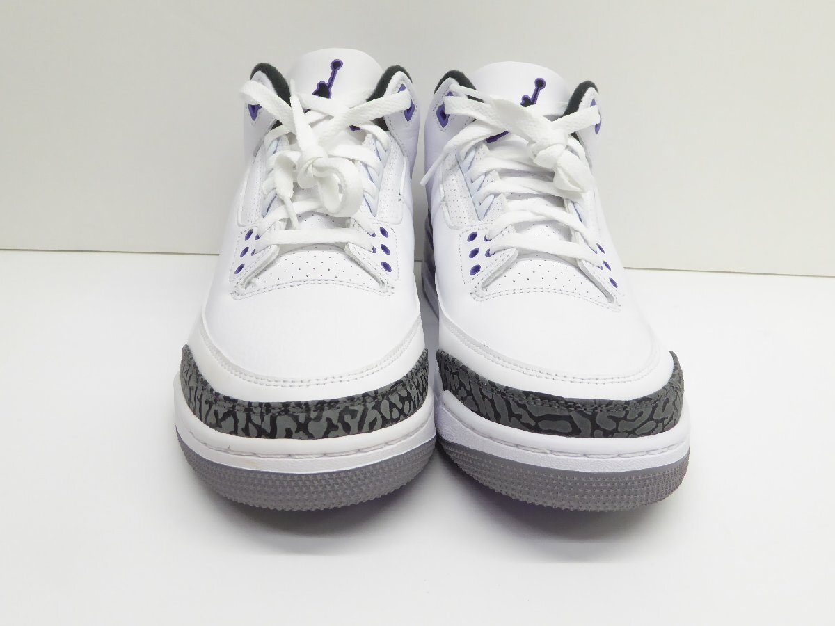 NIKE AIR JORDAN 3 RETRO DARK IRIS CT8532-105 size28.5cm 靴 スニーカー △WT2832_画像2